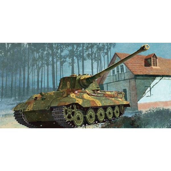 サイバーホビー1/35 1/35 WW.II ドイツ軍 キングタイガー ヘンシェル砲塔 最後期型 w/輸送用履帯