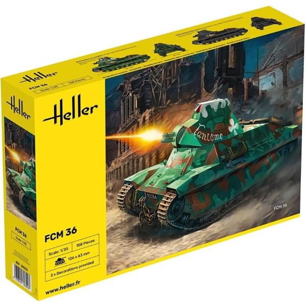 予約品！4月以降！プラッツ エレール 1/35 WW2 フランス FCM36 軽戦車 プラモデル HE30322