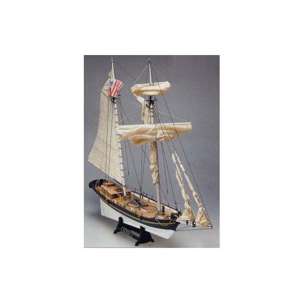 1/45 アラート』(1818アメリカ海軍のスクーナー型帆船)【マモリ:MV55 木製帆船組立キット】