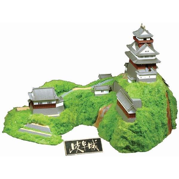 岐阜城 模型 プラモデル 組立済 完成品（雪 冬仕様） 童友社 S27 1/350