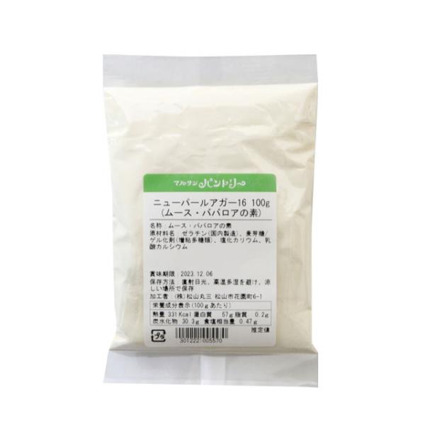 主原料は海藻から抽出・精製された多糖類とゼラチンで、両方の特性を利用したババロア・ムースの素です。ふやかす必要がなく、牛乳や果汁で溶かすことができます。型抜きが容易にでき、食感もなめらか！綺麗なゼリーやムースができます。ゼラチン製品よりも保...