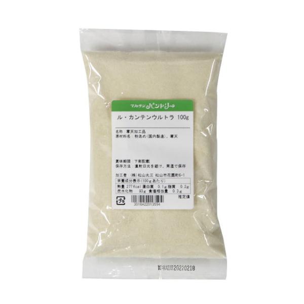 ル・カンテンウルトラの凝固力は通常の寒天の約1/20です。この柔らかさが、洋菓子に適した滑らかな食感を作ります。とろ〜り食感の洋菓子用寒天をぜひお試し下さい。80℃まで加熱すると溶解します。通常の寒天とは違い、沸騰させる必要はありません。ゼ...