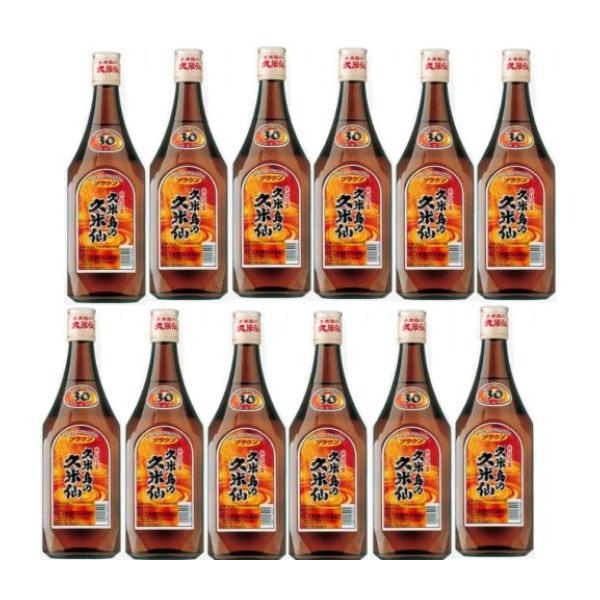 久米島の久米仙 琉球泡盛 久米島の久米仙30度 ブラウン720ml×12本 爆買
