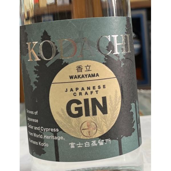 香立-KODACHI-  クラフトジン　４7％　700ｍｌ 中野BC　富士白蒸留所　和歌山　和製クラフトジン