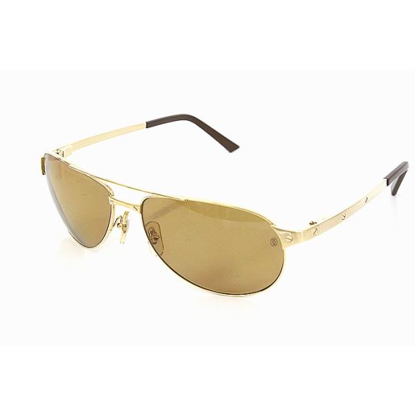 Cartier カルティエ サングラス サントス135 PARIS ゴールド Cartier カルティエ サングラス サントス135 PARIS ゴールド