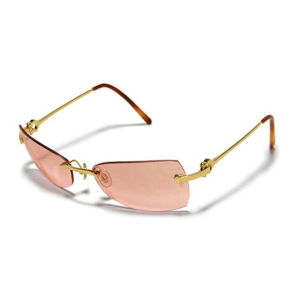Cartier カルティエ サングラス ロゴマーク PARIS 130 ゴールド Cartier カルティエ サングラス ロゴマーク PARIS 130 ゴールド
