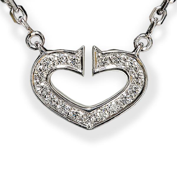 Cartier 【美品!】カルティエ Cハート ダイヤ ネックレス Cartier 【美品!】カルティエ Cハート ダイヤ ネックレス