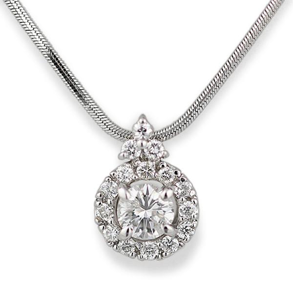 美品！】ダイヤモンド0.323ct サイドメレダイヤ0.19ct ペンダント  
