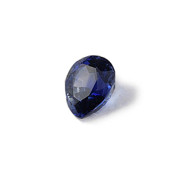 ブルーサファイア ルース 0.605ct 天然コランダム ペアシェイプティア 
