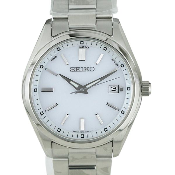 SEIKO EXLINE 手巻き時計 ホワイト文字盤 marushin-shichi_w-3156