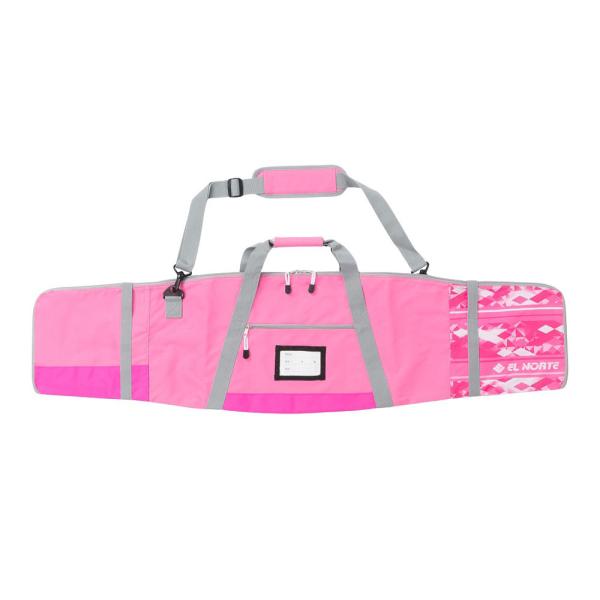 全開式ファスナーでフルオープン:スキー板の出し入れが簡単ショルダーベルト付き:持ち運びもラクラク　●素材:ポリエステル●中国製●長さ　約126ｃｍ（110〜120ｃｍ用）　　　　 約147ｃｍ（130〜140ｃｍ用）