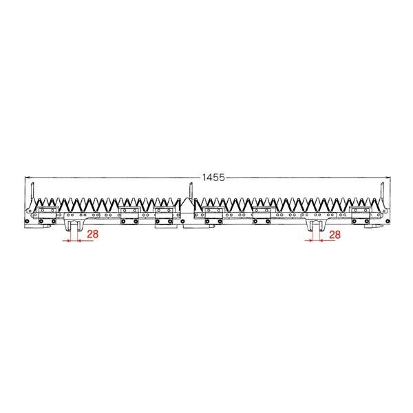 クボタ コンバイン刈刃 R1-35, R1-40, R1-45, R1-351, その他 用 1台分 