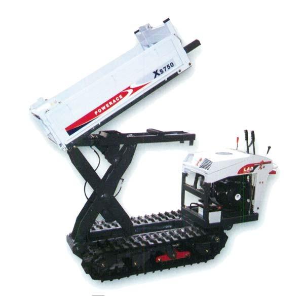 岩手 アテックス xs750石材 運搬車 クローラ 運搬車 リフトダンプ 運搬