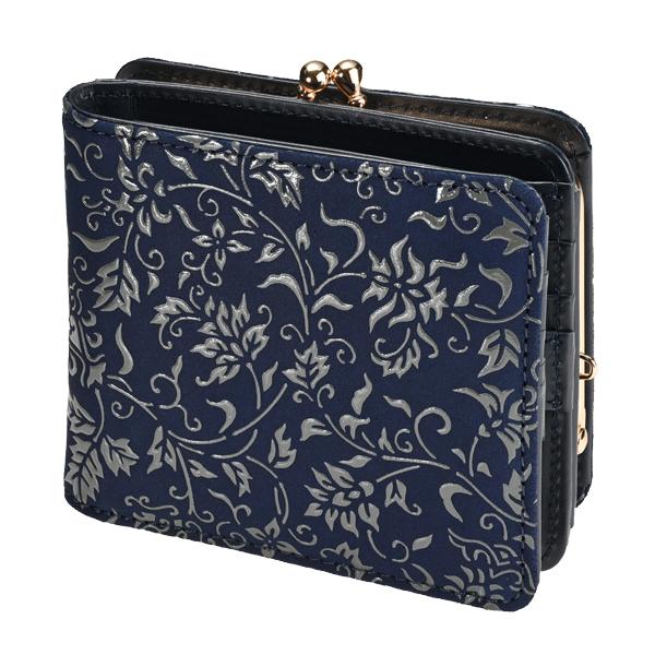 印伝 甲州印伝 印傳屋 上原勇七 財布 二つ折り財布 印伝財布 2003