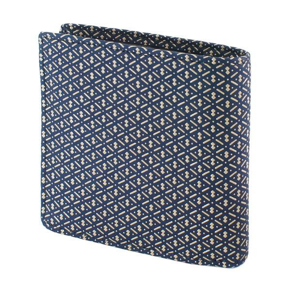 印伝 甲州印伝 印傳屋 上原勇七 財布 二つ折り財布 2008 ひょうたん 紺地×黒漆 鹿革 本革 レザー 和柄 ブランド 冬物 冬ギフト クリスマス 贈り物 YM01 印傳屋（INDEN-YA） 印伝 甲州印伝 上原勇七 財布 二つ折り財布 印伝