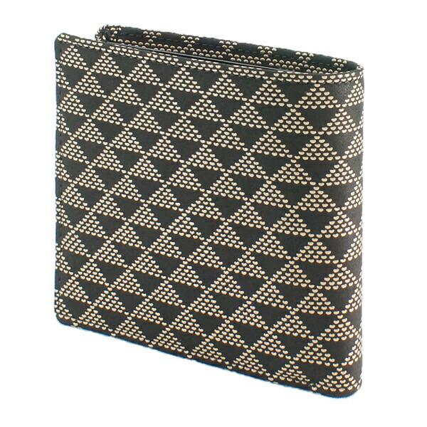 印伝 甲州印伝 印傳屋 上原勇七 財布 二つ折り財布 2009 波うろこ 黒地×白漆 鹿革 本革 レザー キャッシュレス 和柄 ブランド 冬物 冬ギフト クリスマス 贈り物 YM01 印傳屋（INDEN-YA） 印伝 甲州印伝 上原勇七 財布 二つ折り財布 2009