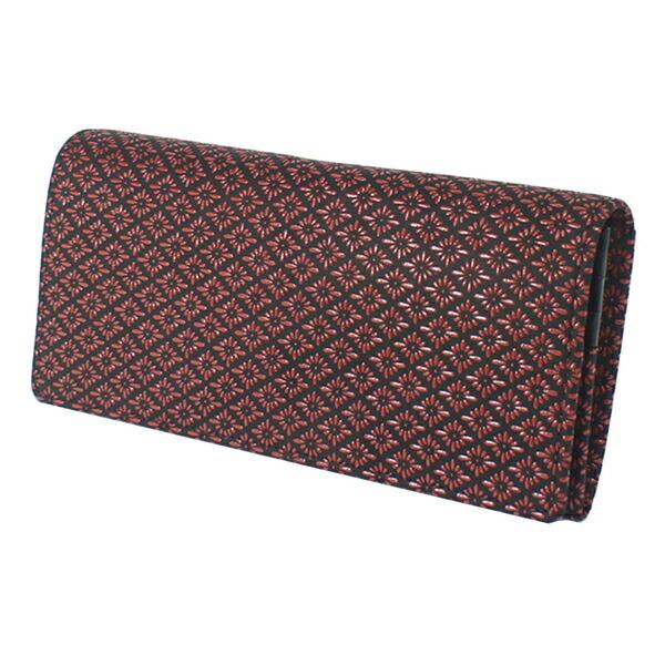 印伝 甲州印伝 印傳屋 上原勇七 財布 長財布 束入れ 2308 菱菊 紫地×白漆 鹿革 本革 レザー 和柄 ブランド 冬物 冬ギフト クリスマス 贈り物 YM01 印傳屋（INDEN-YA） 印伝 甲州印伝 上原勇七 財布 長財布 印伝財布 束