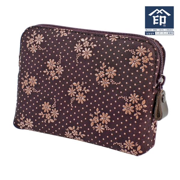 印傳屋（INDEN-YA） 印伝 甲州印伝 上原勇七 小物ポーチ 化粧ポーチ