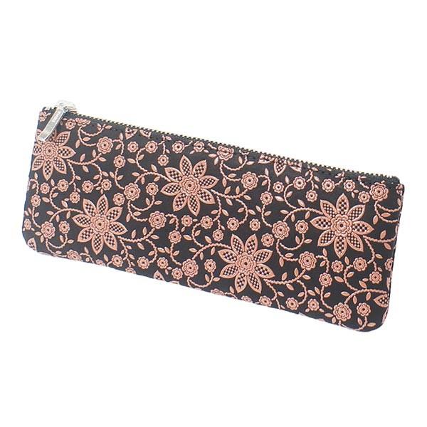 印伝 甲州印伝 印傳屋 上原勇七 ペンケース 筆箱 筆入れ 4609 クレマチス 黒地 ピンク漆 鹿革 本革 レザー シンプル 花柄 ブランド Ym01 Inden 4609 51 169 丸島商事インターネット事業部 通販 Yahoo ショッピング