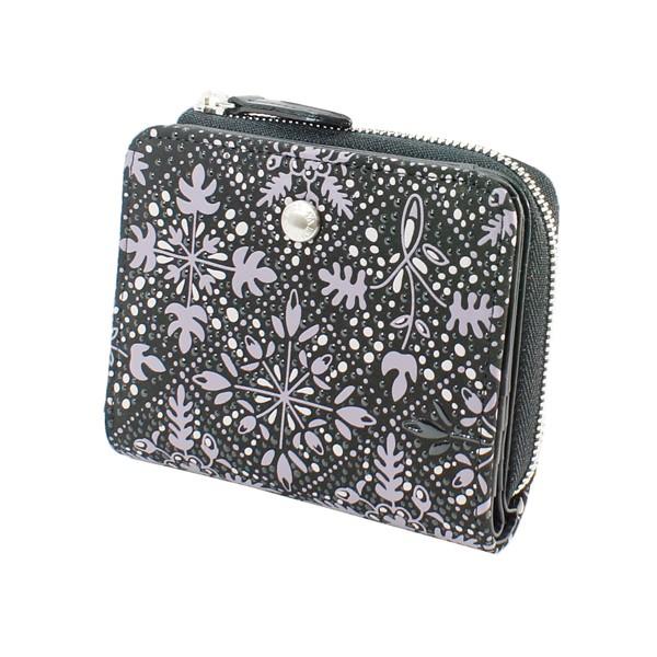 印伝 甲州印伝 印傳屋 上原勇七 財布 二つ折り財布 シアソム 9022 鹿革 本革 レザー 花柄 ブランド 冬物 冬ギフト クリスマス 贈り物 YM02 印傳屋（INDEN-YA） 印伝 甲州印伝 上原勇七 財布 二つ折り財布 印伝