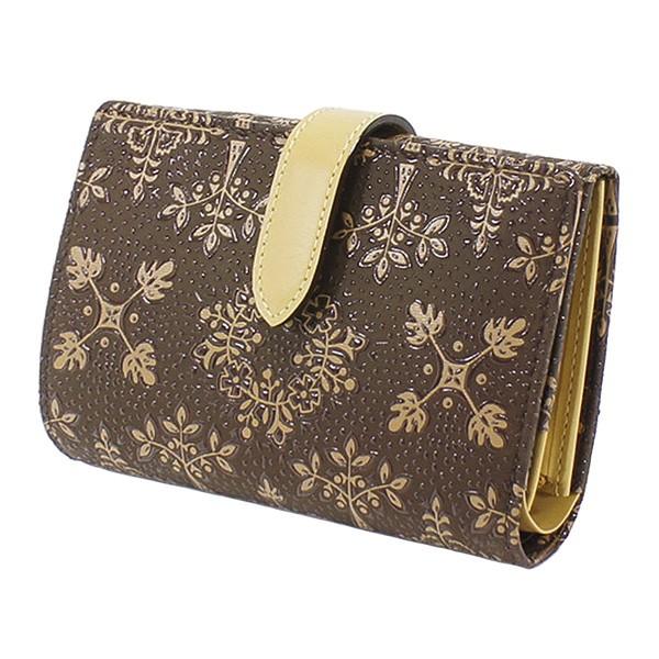 印傳屋　折財布　フォルキィ　甲州印伝　上原勇七　FOLKY　日本製　FK-22 印傳屋（INDEN-YA） 印伝 甲州印伝 上原勇七 財布 二つ折り財布 印伝