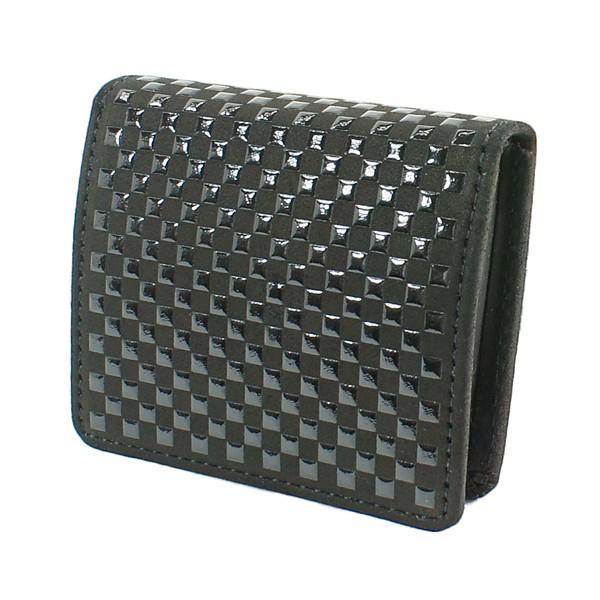 印伝 甲州印伝 印傳屋 上原勇七 財布 小銭入れ ケース いにしえ 9901-01 黒地×黒漆 鹿革 本革 レザー 和柄 ブランド 冬物 冬ギフト クリスマス 贈り物 YM01 印傳屋（INDEN-YA） 印伝 甲州印伝 上原勇七 財布 小銭入れ コイン