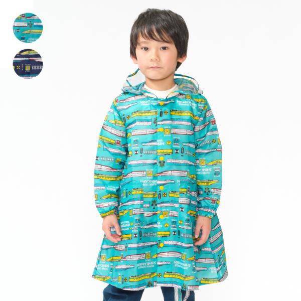 子供服 Kids Foret (キッズフォーレ) ＪＲ新幹線電車柄レインコート S M L B17892