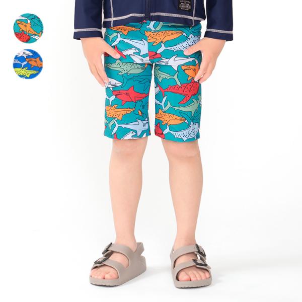 スイミング、プール、海水浴、水遊び、夏に大活躍の水着、スイムウェア。 海水パンツ、スイムパンツ、サーフパンツ。 UVカット加工生地を使っています。 夏っぽくておしゃれなサメの総柄！  【アイテム】ダイナソー 雑貨 カジュアル お洒落 オシャ...