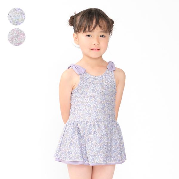 アウトレット50%OFF価格 Kids Foret (キッズフォーレ) 小花柄ワンピース水着 90cm〜130cm B33823