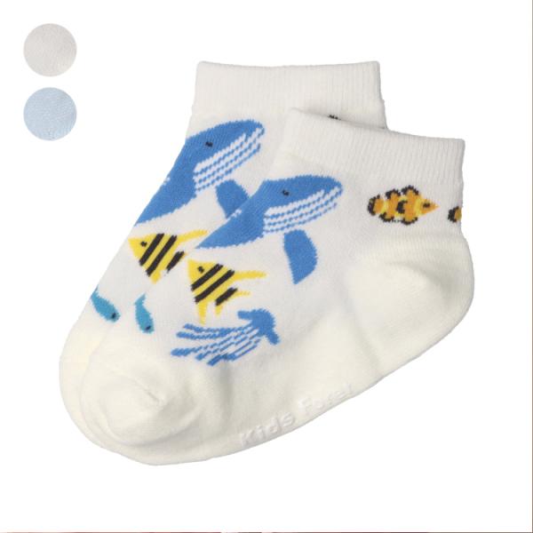 子供服 Kids Foret (キッズフォーレ) お魚柄アンクルソックス・靴下 14cm 15cm 16cm 17cm 18cm 19cm 20cm B35300