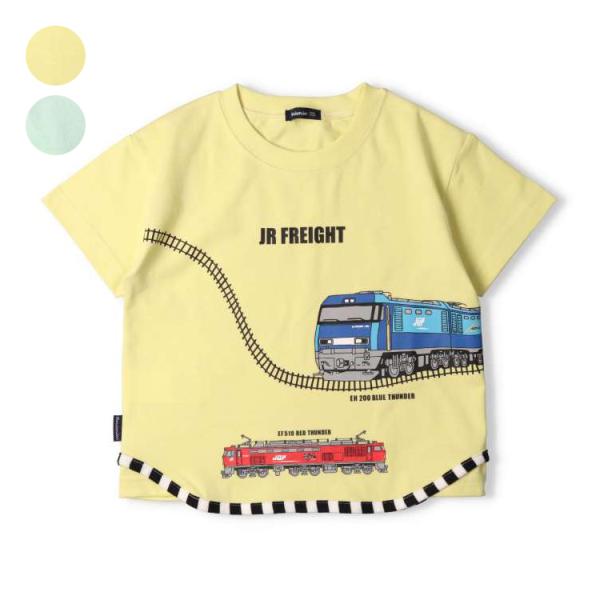 アウトレット30%OFF価格 子供服 moujonjon (ムージョンジョン) JR貨物電車半袖Tシャツ 90cm〜130cm F32815