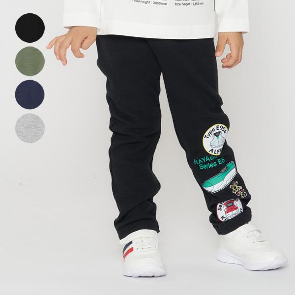 子供服 moujonjon (ムージョンジョン) 新幹線電車プリントリップルフライスパンツ・長ズボン キッズ 男の子 F51002