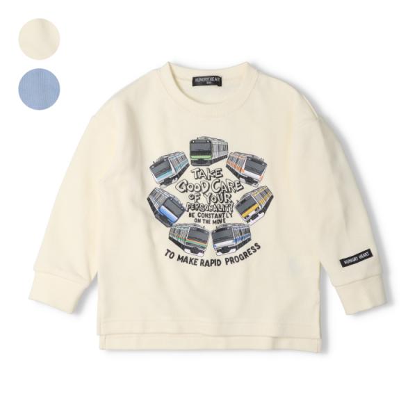 男の子が大好きな電車！ 毎シーズン大人気のJRコラボシリーズです！ 関東地区を走るJRの在来線の山手線、総武線、京浜東北線、中央線、常磐線、湘南新宿ライン、横須賀線の車体とロゴのプリントが可愛いトレーナー、スウェット。 秋から春まで長く着ら...