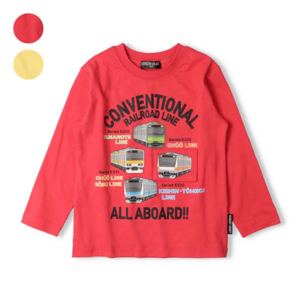 男の子が大好きな電車！ 毎シーズン大人気のJRコラボシリーズです！ 関東地区を走るJRの在来線の山手線、総武線、京浜東北線、中央線のプリント入り！ 中央線の部分はフラップになっていて、めくると切符が出てきて可愛い！ 正面からの車体のバックプ...