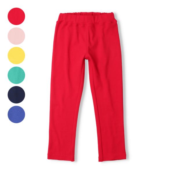 子供服 moujonjon (ムージョンジョン) 【WEB限定】スパンフライス無地長パンツ・長ズボン 80cm 90cm 100cm 110cm 120cm M37099