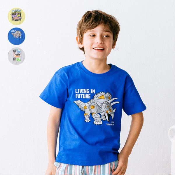 再値下げ 25夏SALE46%OFF価格 crescent (クレセント) 恐竜プリント半袖Ｔシャツ N34882