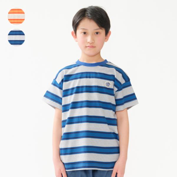 再値下げ 25夏SALE50%OFF価格 子供服 Daddy Oh Daddy (ダディオダディ) 日本製ボーダー半袖Ｔシャツ V34801