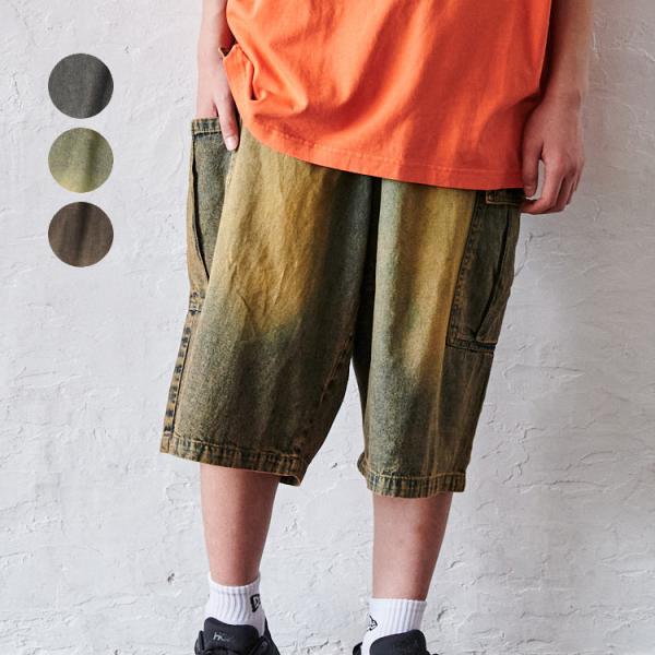 26夏SALE40%OFF価格 子供服 Daddy Oh Daddy (ダディオダディ) デニムカーゴハーフパンツ V37102