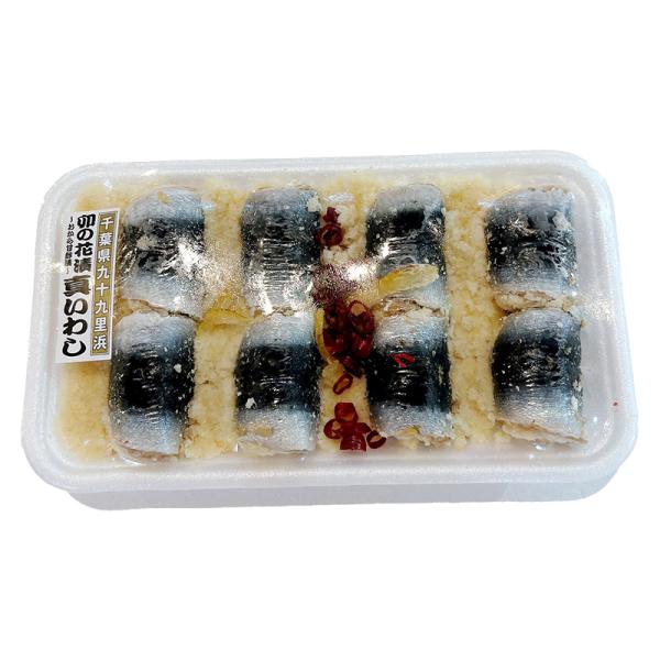 ・商品名：真いわし卯の花漬け・主な原材料名：真いわし(千葉県産)・内容量(※1セット)：8尾・保存方法：冷凍保存・製造者：山一水産 / 千葉県いすみ市※房総半島南東部 千葉県鴨川市の国道沿いにある港「道の港まるたけ」が運営。当店自慢の美味し...