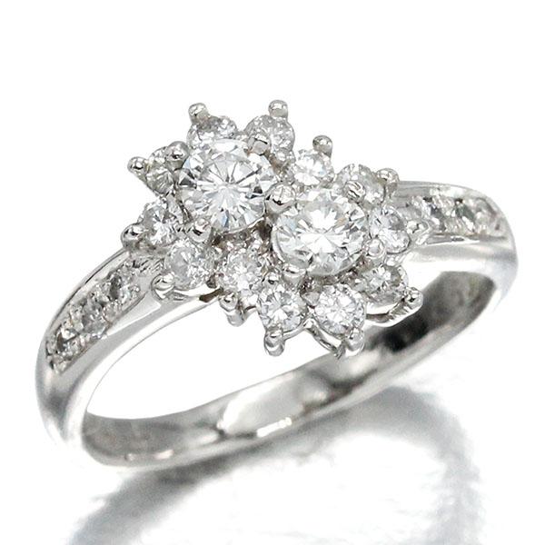 タサキ TASAKI プラチナ ダイヤモンド リング 10号 D0.66ct