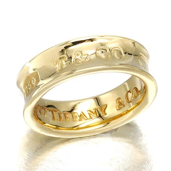 大幅値下げ　【美品】12号Tiffany & Co1837 ナロー リングK18 ティファニー TIFFANY&Co. K18YG 1837 ナロー リング 12号