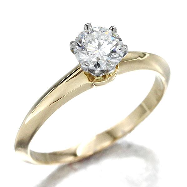 TIFFANY&Co.（ティファニー） TIFFANY&Co. K18YG プラチナ ソリティア