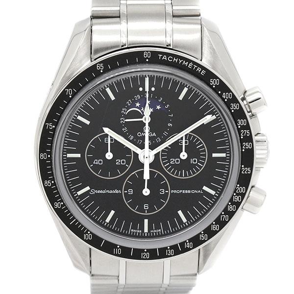 オメガ OMEGA スピードマスター プロフェッショナル ムーンフェイズ 3576.50 ブラック文字盤 SS メンズ腕時計 手巻き ビジネス カジュアル