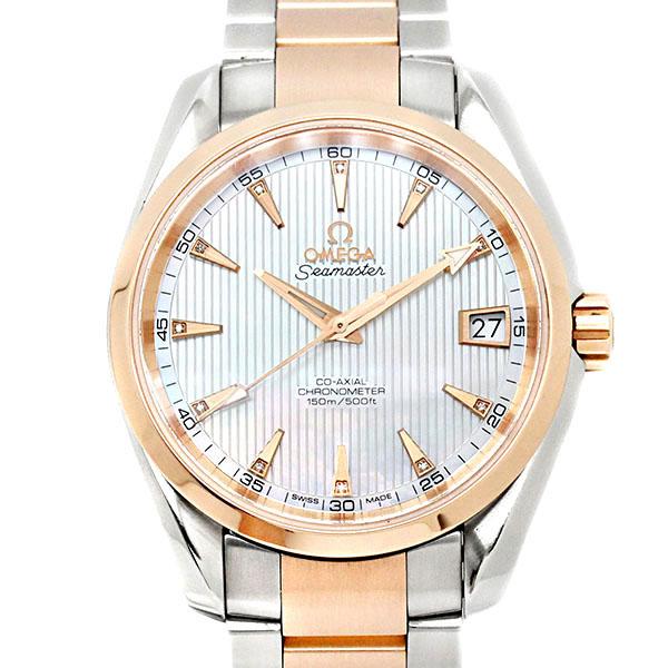 オメガ OMEGA シーマスター アクアテラ コーアクシャル シェル文字盤  
