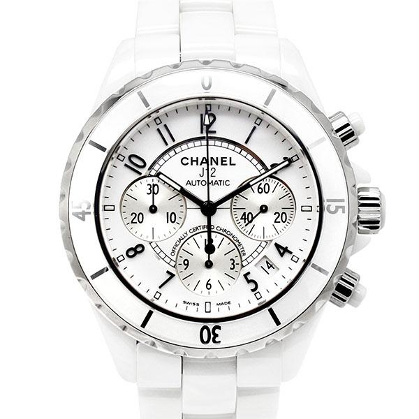 シャネル CHANEL J12 クロノグラフ H1007 ホワイト文字盤 ホワイト 
