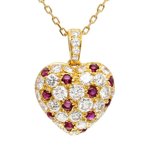 Cartier（カルティエ） ハートモチーフ K18YG ルビー ダイヤモンド
