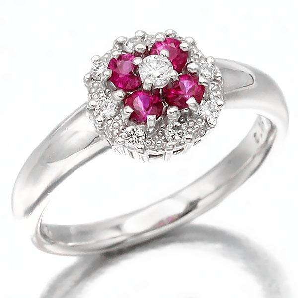 STAR JEWELRY（スタージュエリー） ルビー ダイヤモンド リング 9号 D0