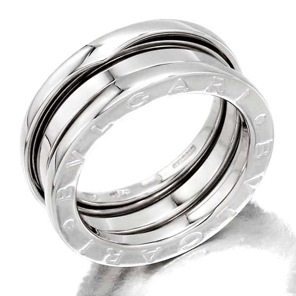 ビー・ゼロワン ブルガリ BVLGARI B-zero1 K18WG リング #51 3バンド