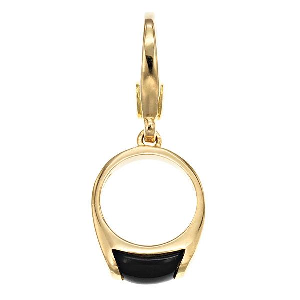 BVLGARI（ブルガリ） トロンケット チャーム K18YG オニキス