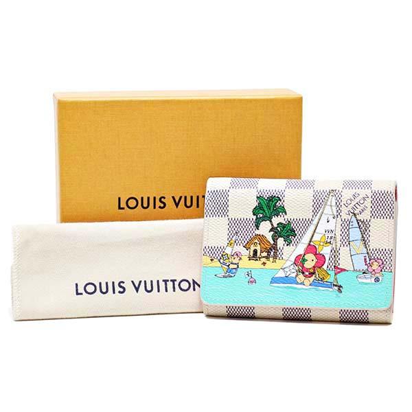 LOUIS VUITTON 未使用 ルイヴィトン ダミエ アズール ポルトモネ